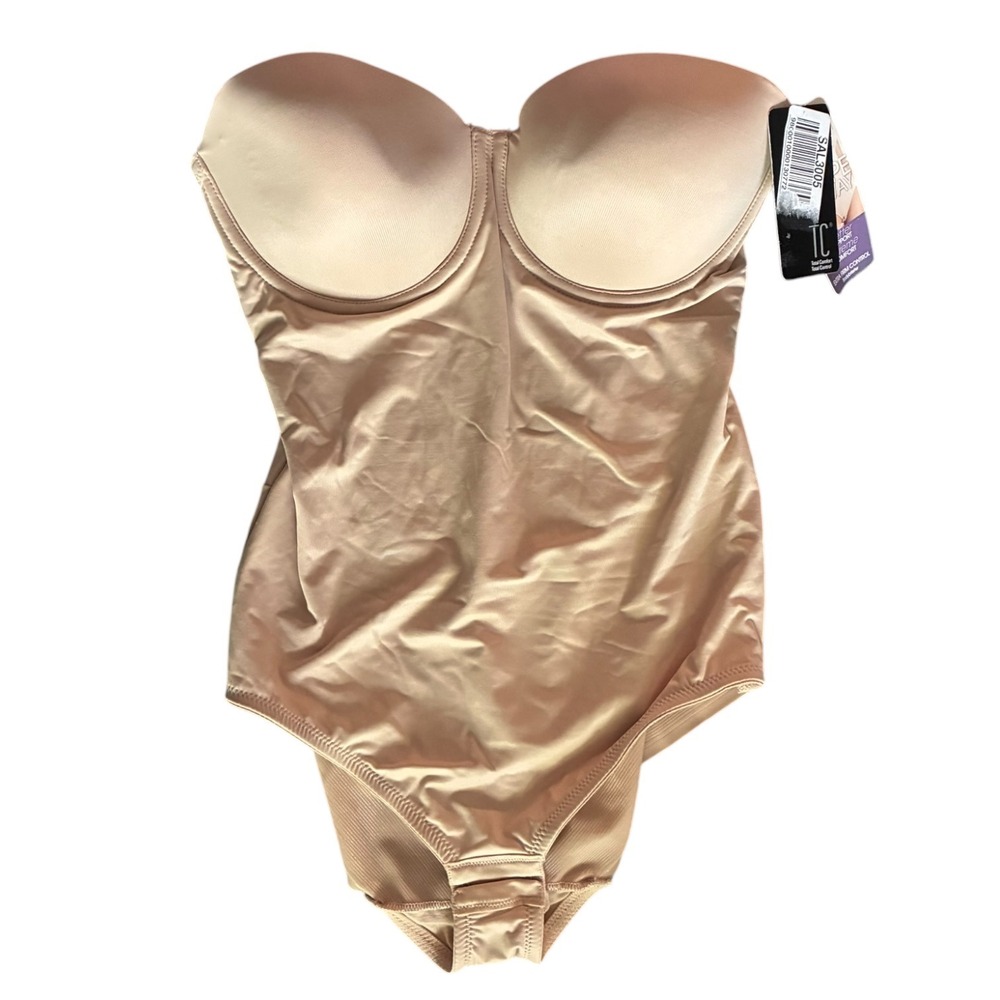 TC Fine Intimates Shape Away Bodybriefer 38C Beige Extra Firm Shapewear